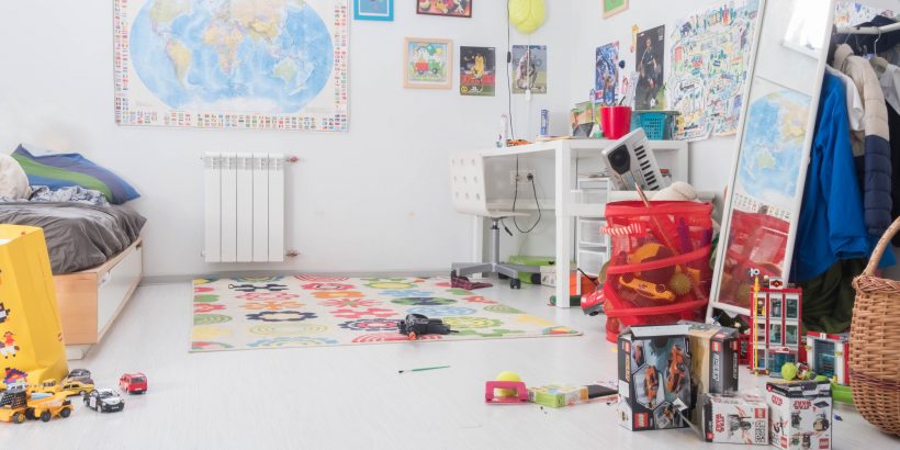 Un chambre d'enfants rangée